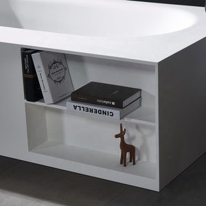 <span class=keywords><strong>Baignoire</strong></span> en pierre de fonte composite de qualité supérieure pour salle de bain baignoires d'angle mates en résine de marbre artificiel <span class=keywords><strong>baignoire</strong></span> autoportante à surface solide - Product Image 4