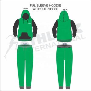 Conjunto Deportivo Personalizado de 2 Piezas, Sudadera con Capucha y Pantalones Deportivos para Hombre y Mujer, Spandex/Algodón, Transpirable, Ecológico, para Invierno - Product Image 3