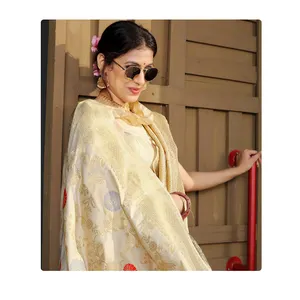 Hot Selling Bollywood Style Soft and Wavy Silk Saree for Women Buy From The Indian Supplier