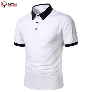Patrón de estampado sólido de estilo de negocios de alta calidad para hombres Polo Camiseta de golf deportiva de manga corta hecha de punto transpirable Fa - Product Image 6
