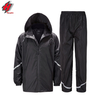 Manteau de pluie imperméable et réfléchissant noir, combinaison pantalon de pluie pour moto en extérieur fendue, de cyclisme, pour hommes et femmes, 2022