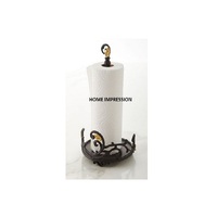 Porte-serviettes et mouchoirs multifonctionnel en métal Ginkgo, design classique, couvercle papillon, écologique, minimaliste, argenté, moderne, pour la maison et l'hôtel
