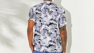 Colorful Henley Short Sleeve Printed <b>Shirt</b> for <b>Men</b> Reasonable Price Casual Wearing <b>Men's</b> Clothing Chic, Stylish & Soft <b>Shirt</b> - Product Image 6