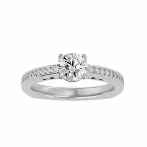 Cincin pertunangan berlian asli IGI & GIA bersertifikat 0.98 Ct dengan harga grosir oleh Jewels Trending Diamond cincin pernikahan