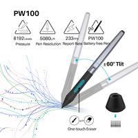 HUION — tablette graphique, 8192 niveaux de pression, Portable, avec stylet de batterie inclus