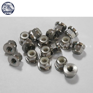 <span class=keywords><strong>DIN6926</strong></span> Gr2 Gr5 M4 M5 M6 Titanium <span class=keywords><strong>Hex</strong></span> Mặt Bích Nylon Insert Khóa Các Loại Hạt - Product Image 5