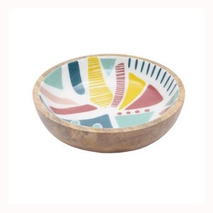 Service à fruits et à salade en bois de manguier, service de mariage, service de traiteur, bol de luxe, plateau moderne de luxe, fête de mariage - Product Image 1