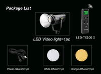 LED-3000B.Pro NiceFoto Lampu Sorot AC 300W Profesional, Lampu Video LED Bowens untuk Fotografi