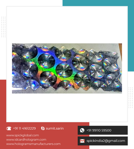 Hologramme garanti aux couleurs de l'arc-en-ciel, rangement de joints