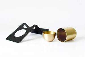 Premium Gold Metal <b>Pen</b> Holder Elegant Desk <b>Organizer</b> Ideal for Pencil Holding and Office Table Arrangement From India - Product Image 4