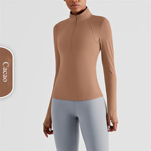 Camisa Deportiva de Montar a Caballo para Mujer, Transpirable, Ecológica, Anti-UV, con Cierre de Tres Cuartos, Hecha a Medida, Ajustada, de Spandex/Poliéster - Product Image 4