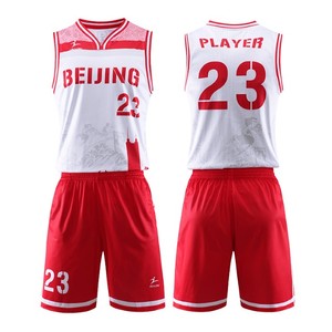 2025 bonne qualité séchage rapide hommes réversible basket-ball uniforme tir chemise et sac à dos basket-ball uniforme pour hommes - Product Image 5
