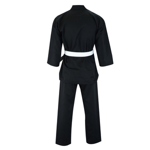 Uniforme d'arts martiaux à col en V avec logo personnalisé, tissu respirant en polyester/coton pour l'entraînement des adultes unisexes - Product Image 5