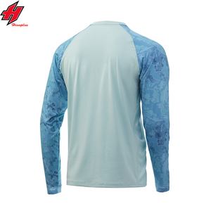 Custom Fishing Shirts <b>Sun</b> <b>Protection</b> Quick Dry Men's Fishing Hoodie Shirt Wholesale Sailing <b>Clothing</b> UV Performance Fishing Wear - Product Image 4