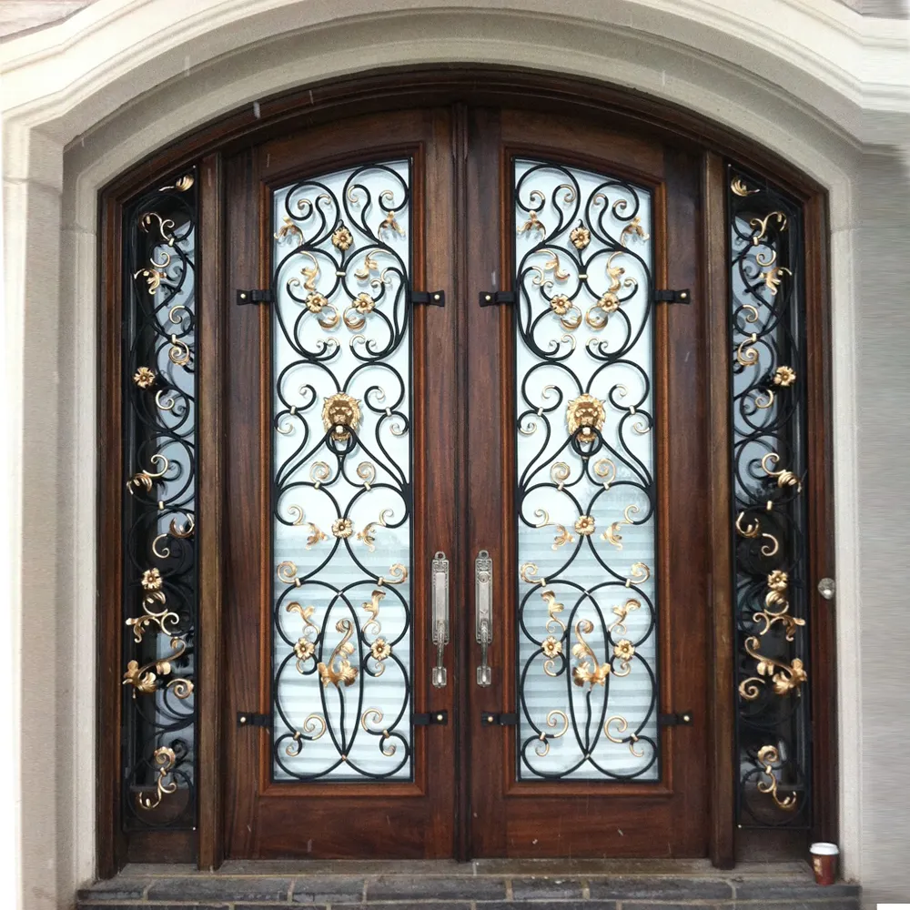 最新のモダンなデザインpuertas bonitas de metal seguridad puertas de entrada grandes