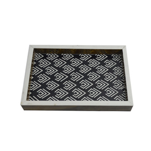 Plateau rectangulaire en résine de qualité alimentaire, fait à la main, les meilleurs ventes MDF, vaisselle de cuisine, plateau de service pour les accessoires de maison axymz - Product Image 6