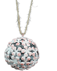 CHRISTMAS HANGING ORNAMENT METAL FLOWER DESIGN HIGH QUALITY CHRISTMAS <b>TREE</b> DECORATION USE WITH HANGING ROPE - Product Image 1