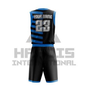 Men Sports Customized Basketball Kit Team Club Basket Ball Uniform Sublimation Design Basketball Uniform - Product Image 3