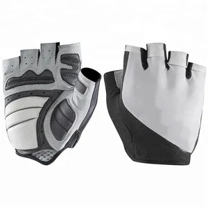 Vente en gros de gants de cyclisme professionnels personnalisés pour la course demi-doigts rembourrés durables et respirants à bas prix - Product Image 1