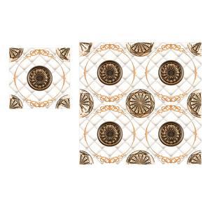 Carrelage de sol émaillé poli en céramique aspect marbre blanc Carrelage 40x40cm - Product Image 4