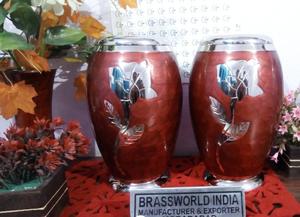 Urna de cremación para cenizas de adultos, suministros funerarios de la India, multicolor AOF - Product Image 6