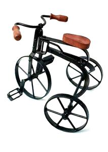 Rickshaw de hierro para decoración del hogar, decoración para el jardín, bicicleta, Color negro, venta al por mayor - Product Image 2