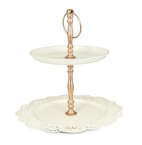 Designer Quality White Metal Cupcake Stand Strong round Shape for Cake Showcase Decorative Purpose - Product Image 4