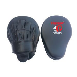 Almohadillas de enfoque de cuero de vaca con empuñaduras para entrenamiento de boxeo Strike Target Practice - Product Image 4