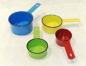 ชุดถ้วยตวงชุบทองมี4ชิ้นพร้อมด้ามจับไม้ไผ่เครื่องครัวดีไซน์ที่ยอดเยี่ยม - Product Image 5