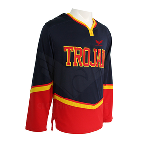 Dblue-uniforme de hockey sobre hielo por sublimación, patrón de costura - Product Image 4