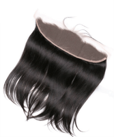 Rambut India 100% Virgin Remy Lace Closure Warna Alami Mesin Double Weft Tanpa Rontok Bebas Kusut
