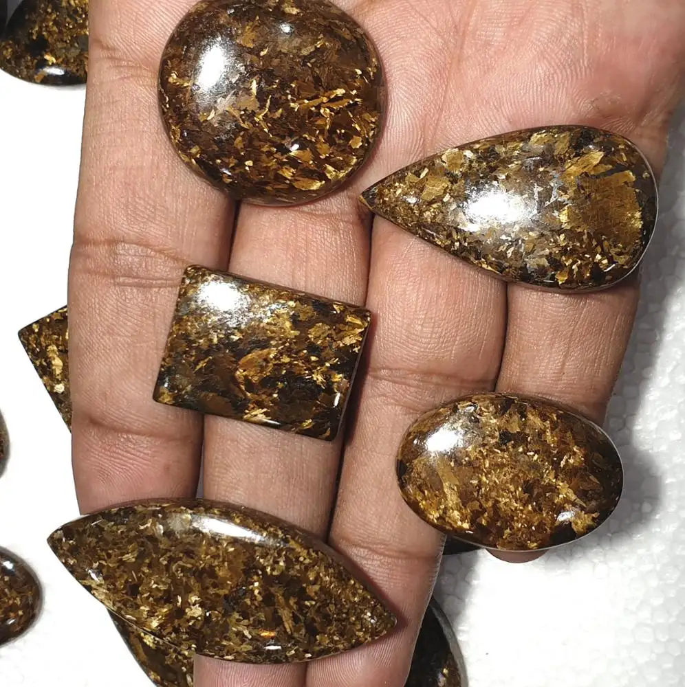 Wholesale 160 Gram Bronzite Loose Cabochons Gemstone Sixth Sense Jewelry Stone Cabs