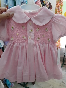 Elegantes vestidos ahumados para niñas pequeñas 2019 hermosos conjuntos de ropa de bebé con diseño de flores - Product Image 6