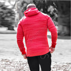 Marque privée personnalisée survêtement de jogging 2 pièces pour hommes nouveau design en nylon à rayures réfléchissantes fermeture éclair décontracté grande taille sports d'hiver - Product Image 6