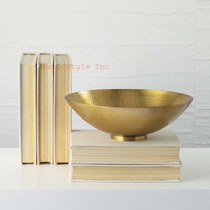 Hawley Bowl Antique Brass Metal Serving Bowl Antique Brass Fruit Bowl - Product Image 1