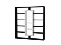 Exclusiva Estantería Moderna de Madera de Lujo, Amplia, en Blanco y Negro, Librería para Comedor, la Más Vendida en Turquía, para el Hogar