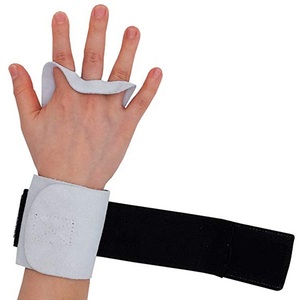 Soporte de muñeca de cuero para levantamiento de pesas, 3 agujeros - Product Image 6