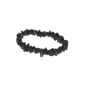 Cristal Agate Noire Puces Bracelets - Product Image 1