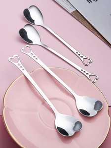Cuchara de acero inoxidable con forma de corazón romántico Ideal para regalar cubiertos elegantes para té, café, postre y Decoración de cocina - Product Image 5