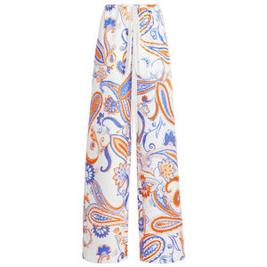 Pantalones de Mujer de Algodón Transpirable de Diseño Novedoso 2026, Pantalón Tipo Palazzo de Pierna Ancha con Cintura Elástica Personalizada, de Secado Rápido y Frente Plano - Product Image 1