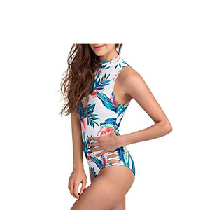Traje de Baño Personalizado con Estampado Floral para Mujer, Ecológico, Impermeable, de Secado Rápido, Anti-UV, Sublimado - Product Image 4