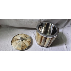 Seau à glace en forme de corne de baleine, pour boissons, avec couvercle, seau à glace pour bar au champagne, 1 pièce - Product Image 1