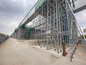 Steel construction ringlock scaffolding system accessories verticals poles - Product Image 6