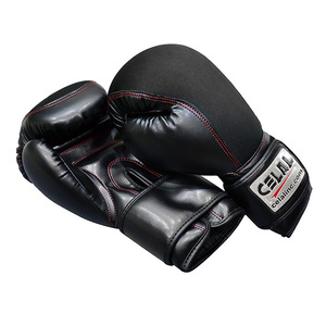 Guantes de boxeo profesionales de cuero, de alta calidad, 16oz, con logotipo personalizado impreso - Product Image 5