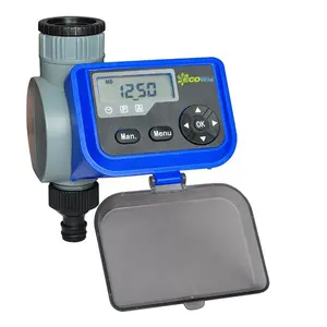 Temporizador digital de agua para jardín y controlador de temporizador de grifo Pantalla LCD Temporizador de jardín Controlador de riego