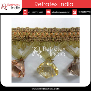 <b>Bead</b> <b>Fringe</b> New Collection Fancy <b>Fringe</b> for Garment Bulk Supply - Product Image 2