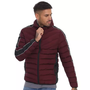 Veste d'hiver décontractée pour hommes coupe ajustée fermeture éclair complète imperméable respirant polyester d'excellente qualité grande taille coupe-vent - Product Image 4