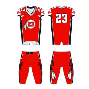 Ensembles d'uniformes de football américain haut de gamme dernière arrivée respirants et grande taille avec des techniques imprimées de prix - Product Image 2