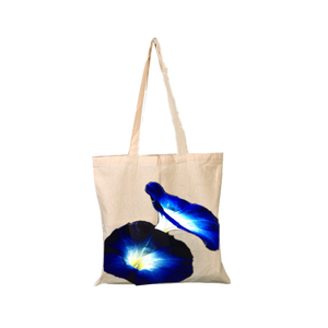 ECO WORLD BAGS Pure100 % algodón correa de hombro mediana bolsa de compras reutilizable uso diario bolsas de regalo logotipo Floral serigrafía West - Product Image 1