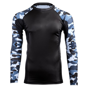 <b>Men's</b> Polyester/Cotton Long Sleeve Rash Guard <b>Thermal</b> Base Layer Workout <b>Top</b> Anti-Bacterial Anti-UV Breathable Eco-Friendly - Product Image 5